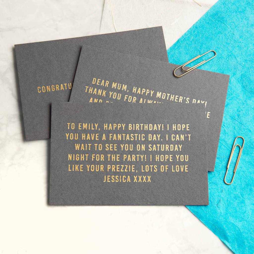 Oakdene Designs Keepsakes & Tokens Copy of Personalised Set Of Affirmation Cards