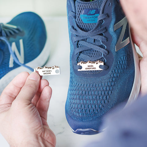 Oakdene Designs Keepsakes & Tokens Personalised Mountain Biking Metal Shoe Tags