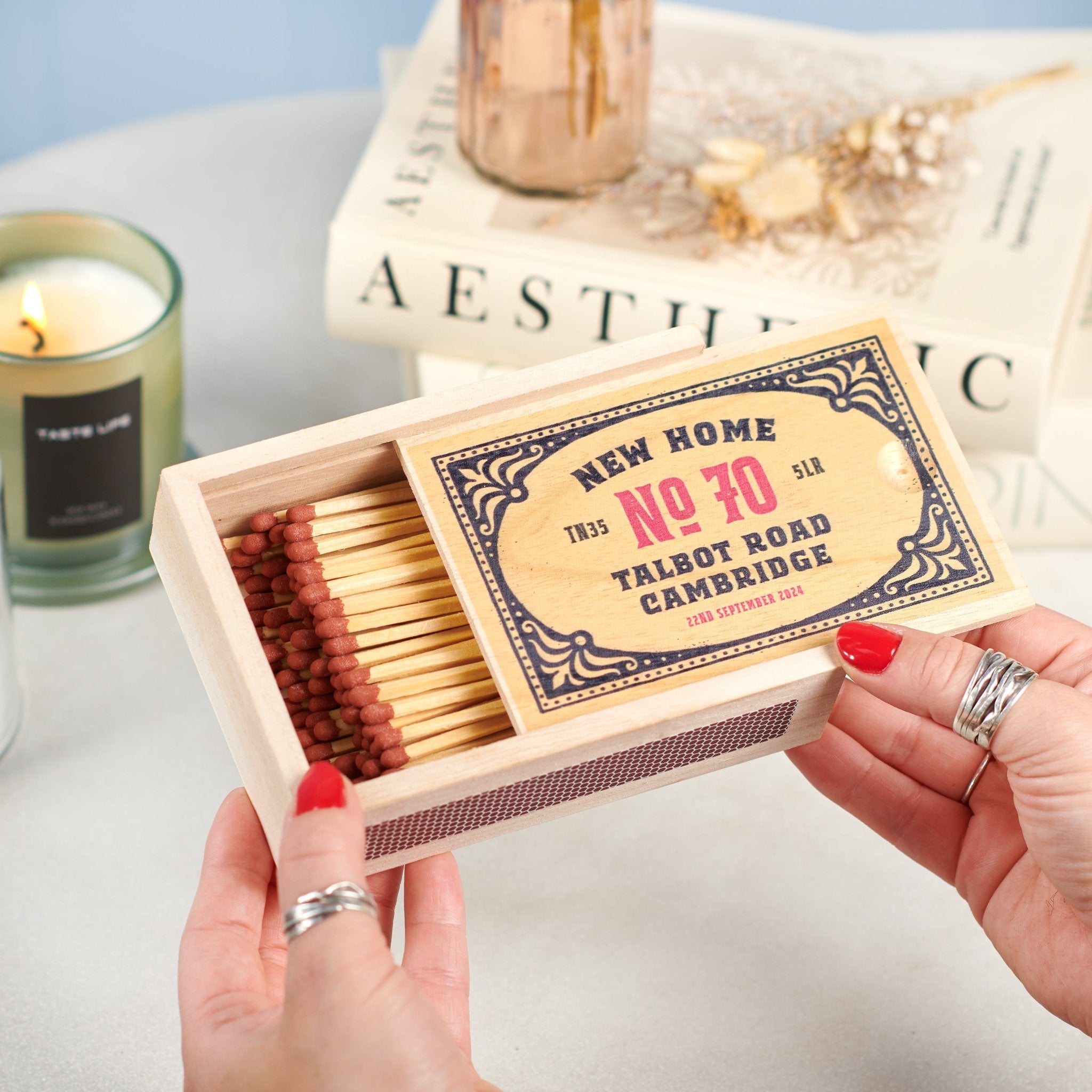Personalised Couples Large Matchbox | oakdenedesigns.com โ Oakdene Designs