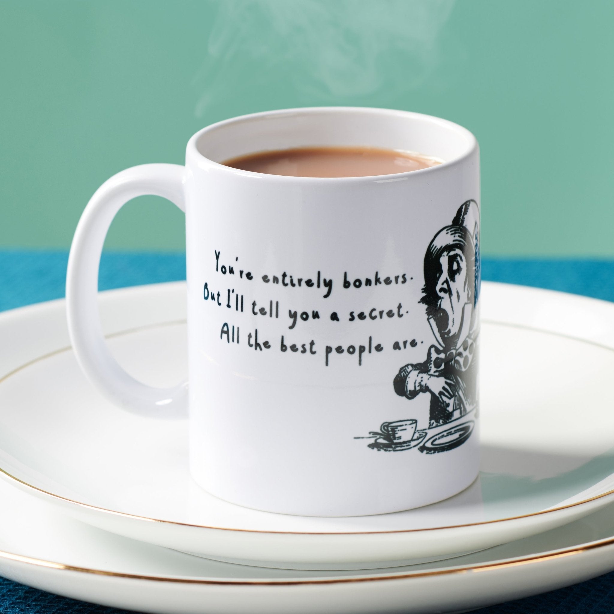 Oakdene Designs Mugs Alice In Wonderland 'Entirely Bonkers' Mug