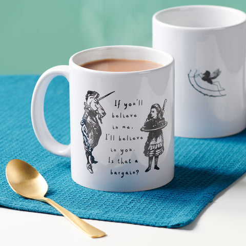 Oakdene Designs Mugs Alice In Wonderland 'I'll Believe In You' Mug