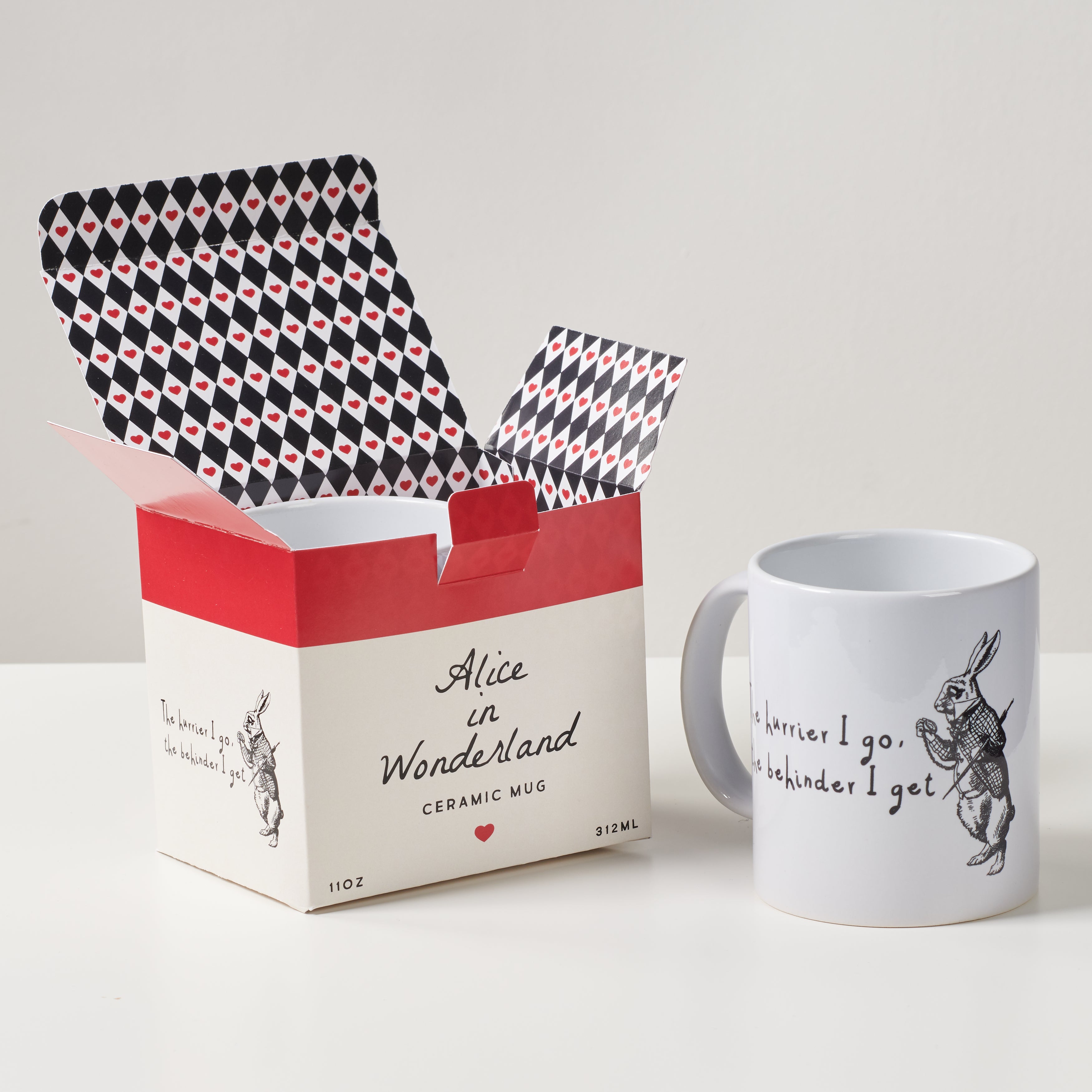 Oakdene Designs Mugs Alice In Wonderland 'The Hurrier I Go' Mug