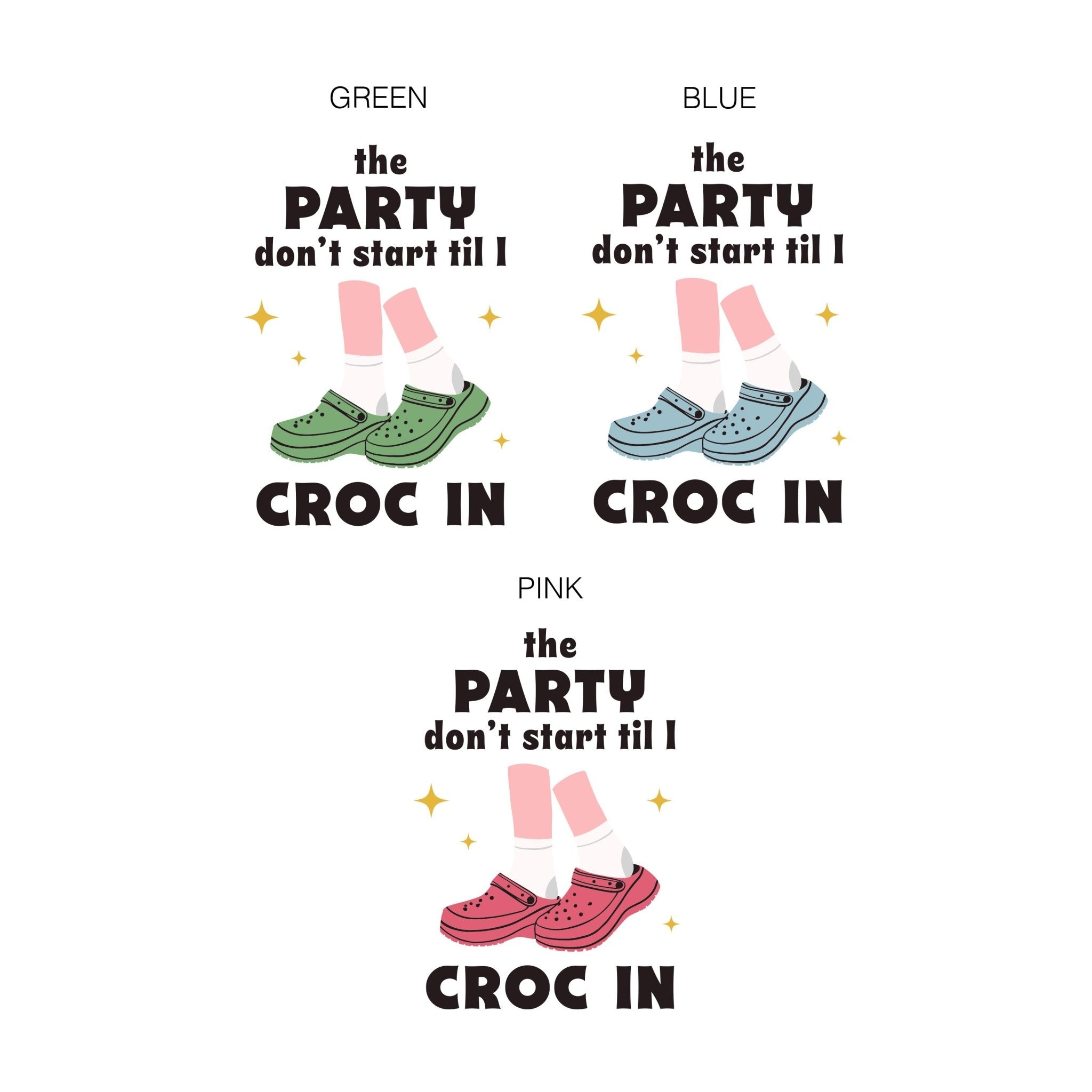 Oakdene Designs Mugs Personalised Funny 'The Party Don't Start' Croc Shoe Mug