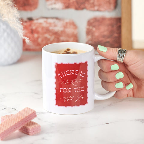 Oakdene Designs Mugs Personalised 'No Rest For The With Kid' Mug
