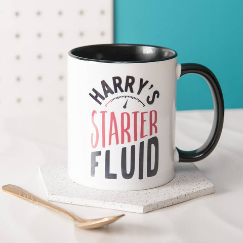 Oakdene Designs Mugs Personalised 'Starter Fluid Ceramic' Mug