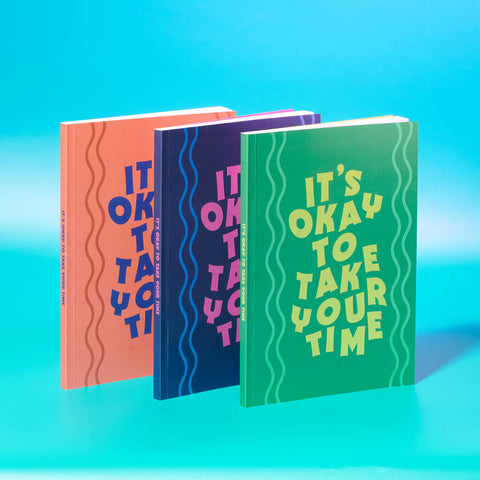 Oakdene Designs Notebooks Orange It's Okay To Take Your Time Notebook