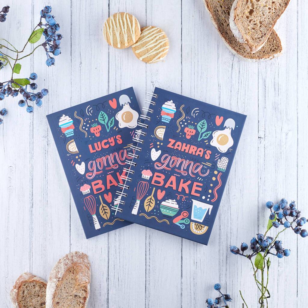 Oakdene Designs Notebooks Personalised Baking Recipe Notebook