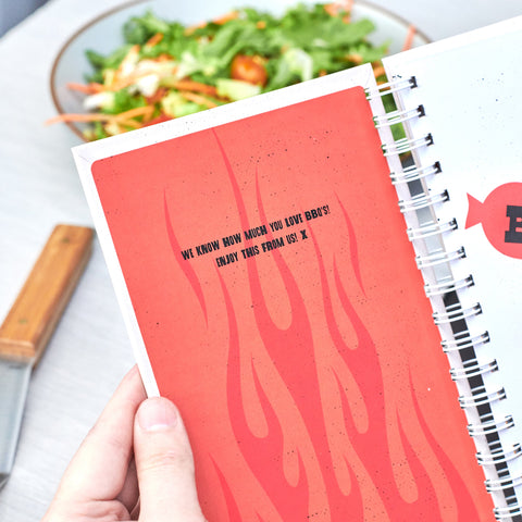 Oakdene Designs Notebooks Personalised BBQ Recipe Notebook