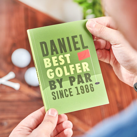 Oakdene Designs Notebooks Personalised Best Golfer Pocket Notebook