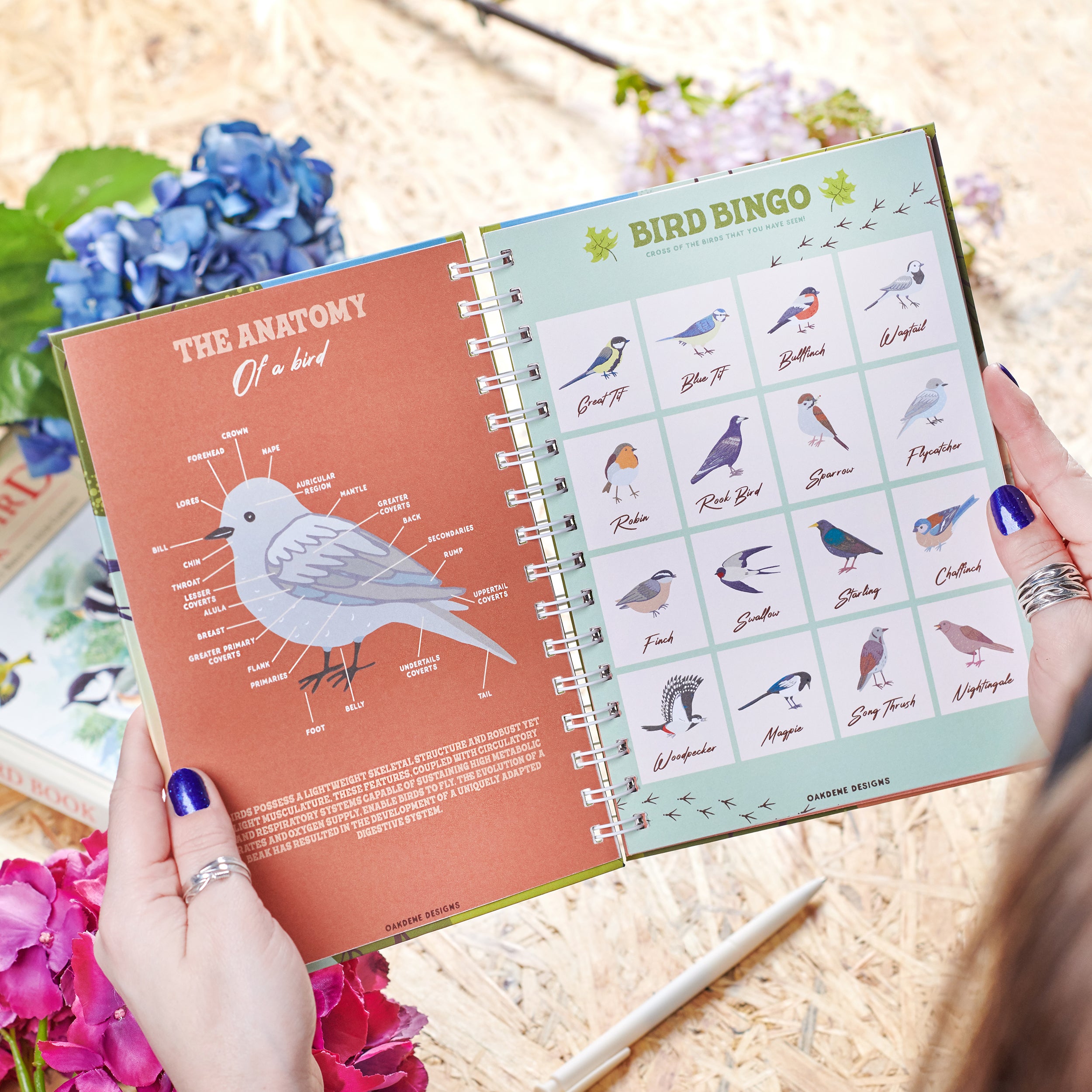 Oakdene Designs Notebooks Personalised Bird Watching Journal Notebook