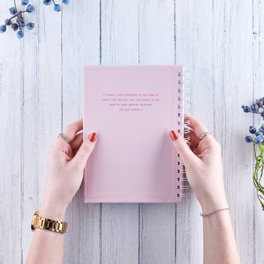 Oakdene Designs Notebooks Personalised Cooking Recipe Book