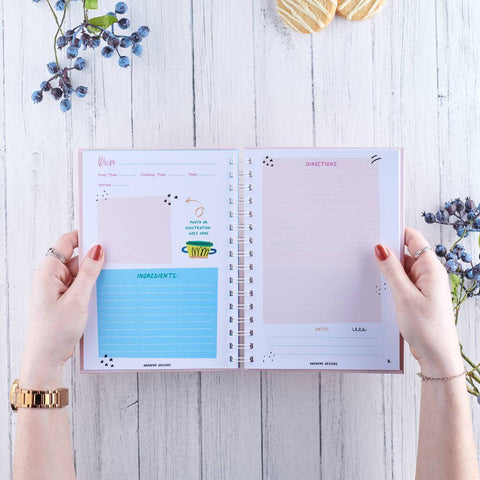 Oakdene Designs Notebooks Personalised Cooking Recipe Book