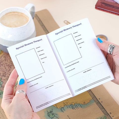 Oakdene Designs Notebooks Personalised Couples Memory Passport Notebook