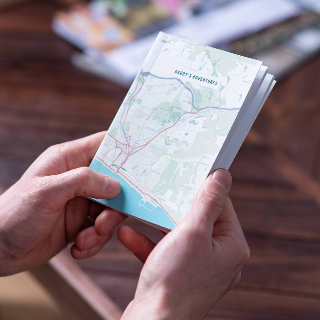 Map Designs Notebook Personalised Map Location Pocket Notebook | oakdenedesigns.com ...