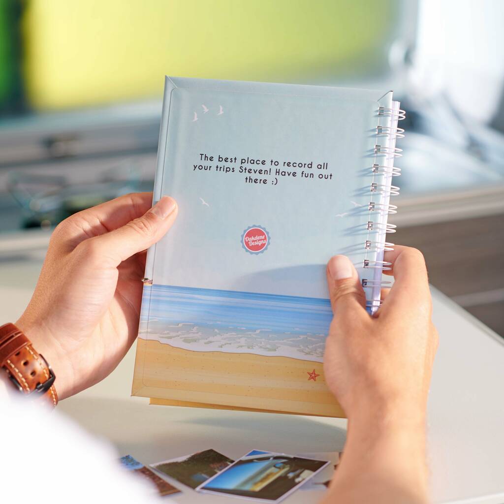 Oakdene Designs Notebooks Personalised Motorhome Travel Journal Notebook