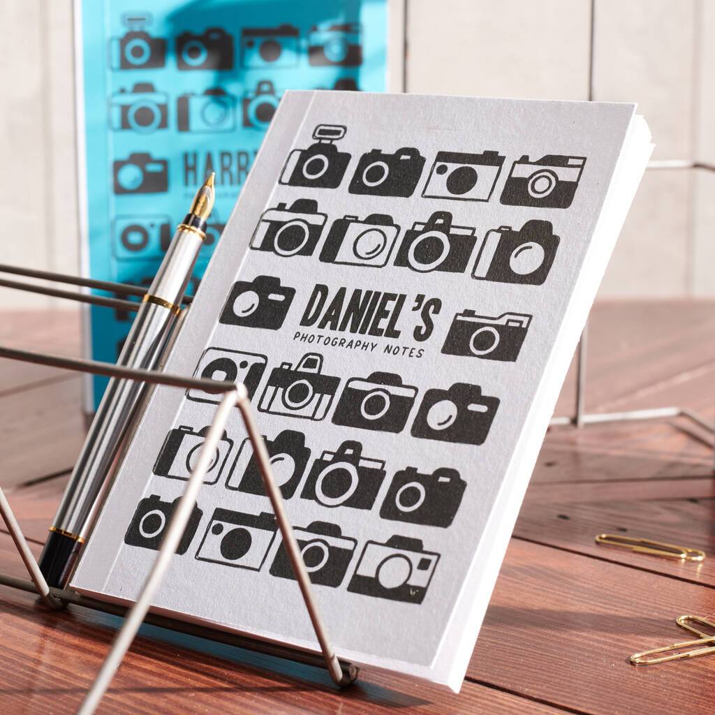 Oakdene Designs Notebooks Personalised Photography Notes Pocket Notebook