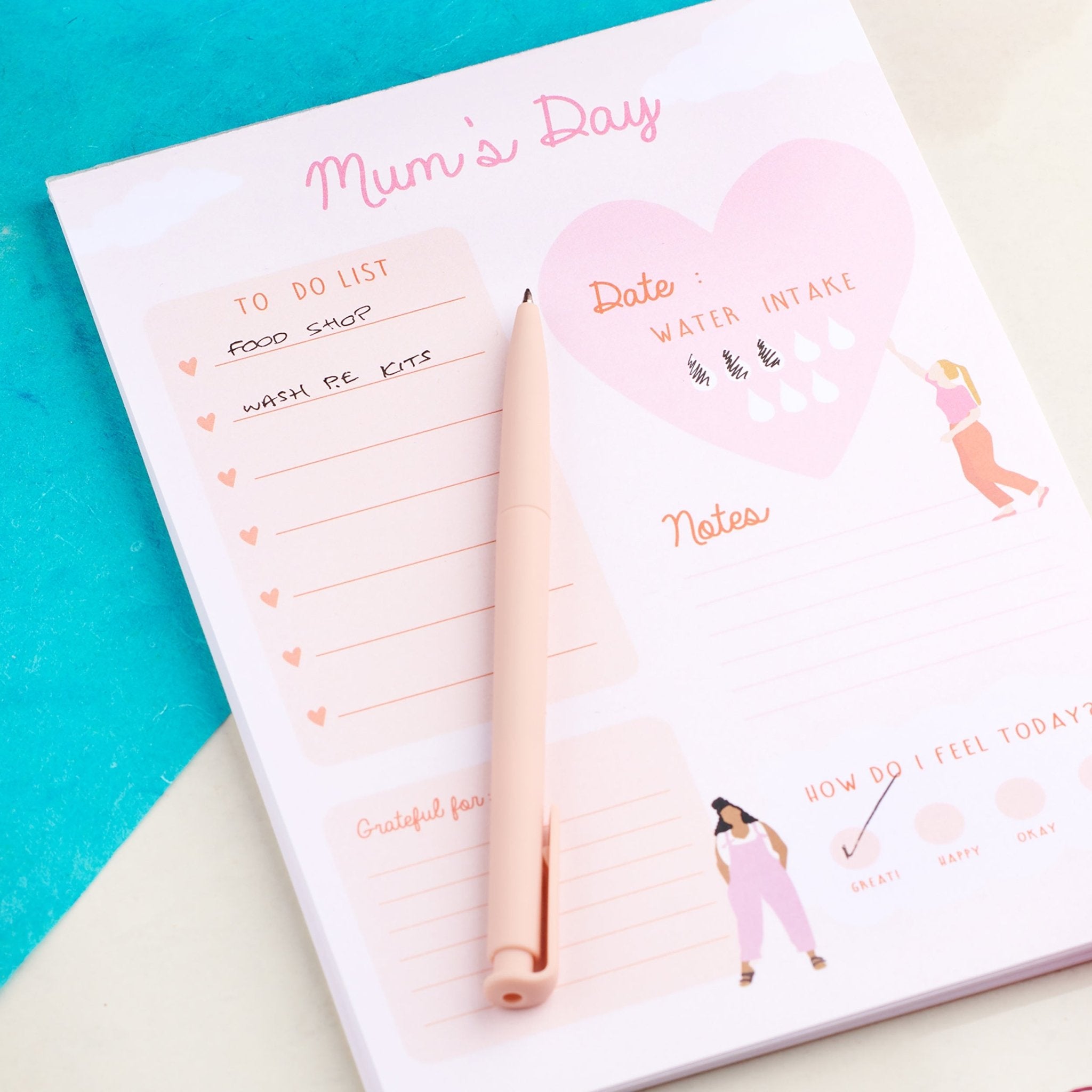 Oakdene Designs Notepads Personalised Tear off Daily Planner