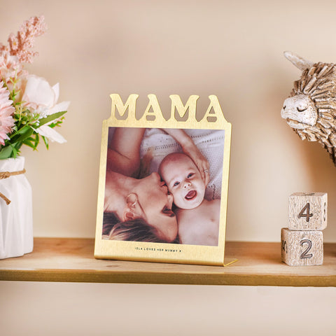Oakdene Designs Photo Products Personalised Brass 'Mama' Photo Print