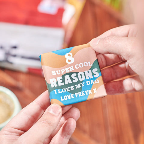 Oakdene Designs Photo Products Personalised 'Reasons I Love You Dad' Pop Out Box