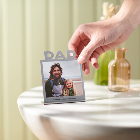 Oakdene Designs Photo Products Personalised Stainless Steel Dad Photo Print