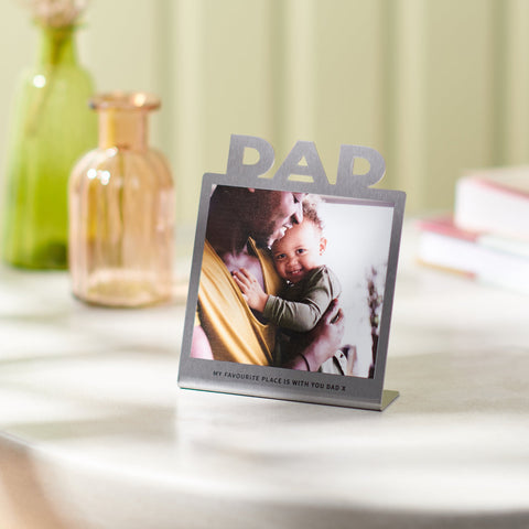 Oakdene Designs Photo Products Personalised Stainless Steel Dad Photo Print