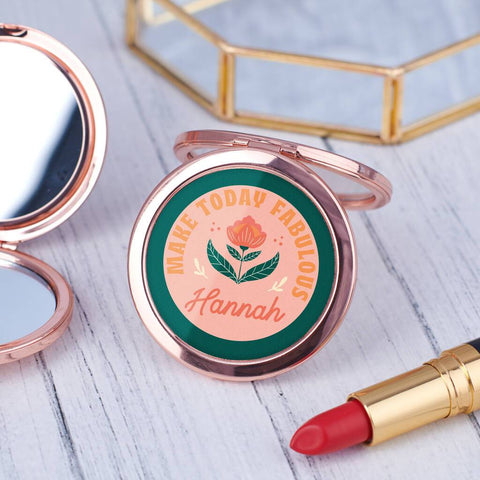 Oakdene Designs pocket mirror Personalised Positive Pocket Mirror