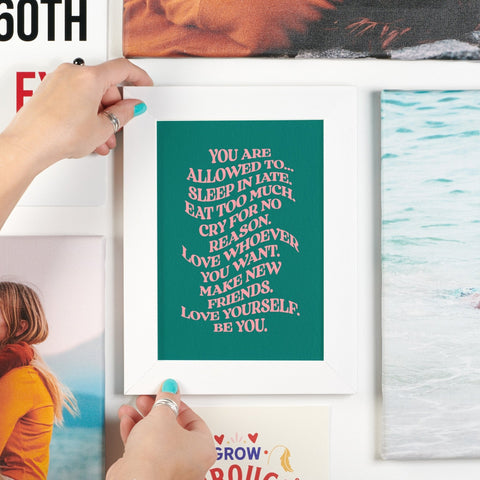 Oakdene Designs Prints Mindful You Are Allowed To Print