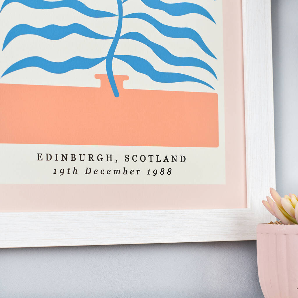 Oakdene Designs Prints Personalised Abstract Matisse Inspired Print