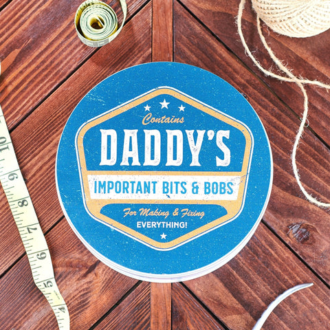 Oakdene Designs Storage Tin Personalised Bits & Bobs Tin
