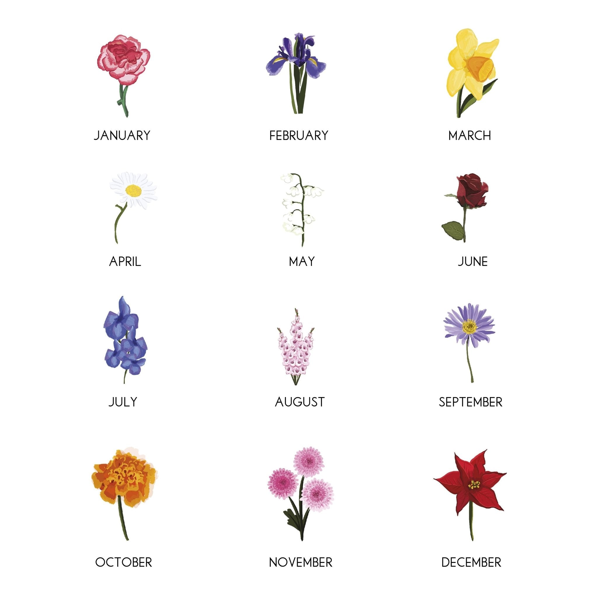 Oakdene Designs Storage Tin Personalised Vintage Style Birth Flower Pocket Tin