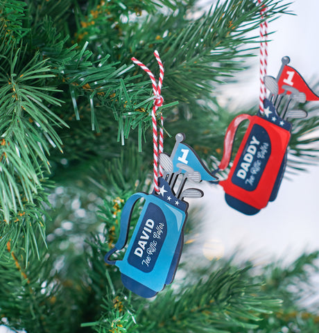 Personalised Golf Christmas Tree Decoration