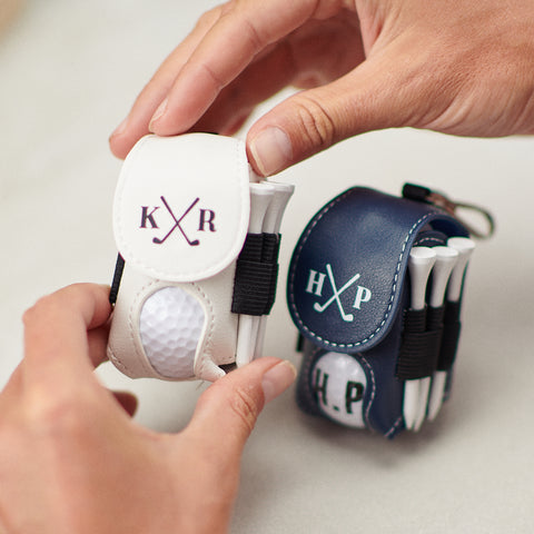 Personalised Golf Ball And Tee Holder