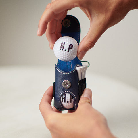 Personalised Golf Ball And Tee Holder