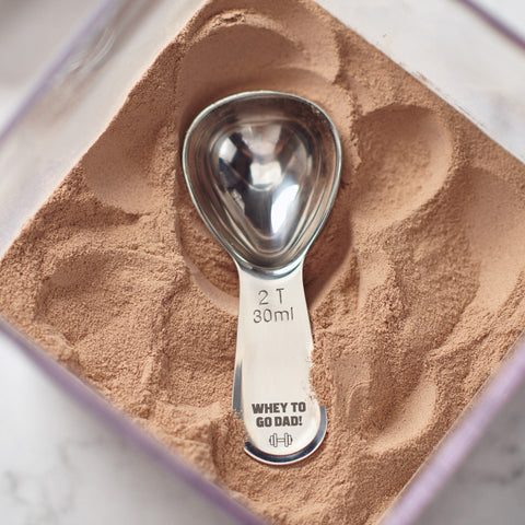 Personalised Metal Dad Protein Scoop