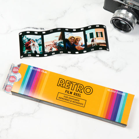 Personalised Retro Film Reel Metal Photo Print