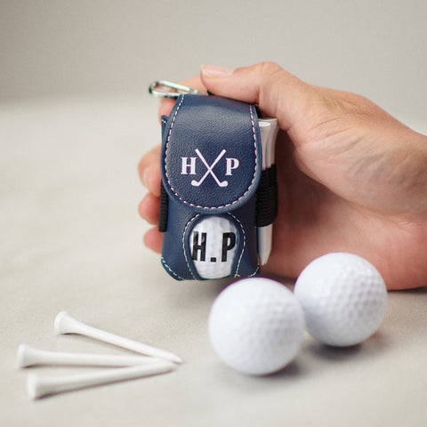 Personalised Golf Ball And Tee Holder