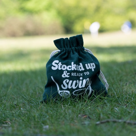 Personalised 'Trust The Swing' Golf Balls In A Bag