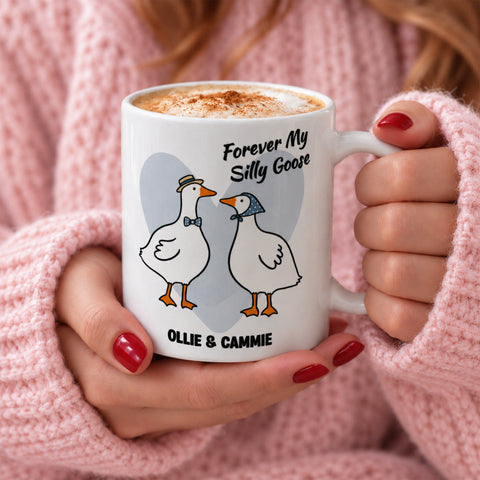 Personalised Couples Silly Goose Mug
