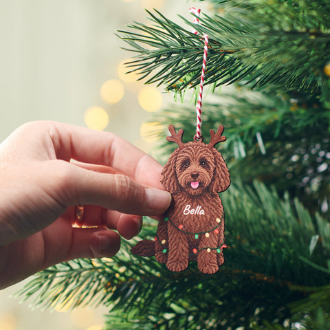 Personalised Cockapoo Christmas Decoration