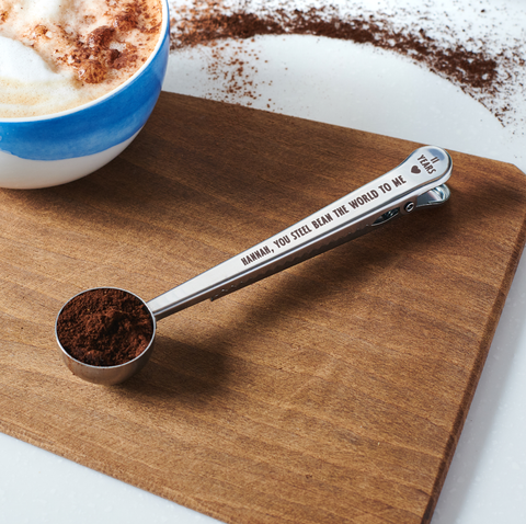 Personalised Couples 11th Steel Anniversary Coffee Scoop