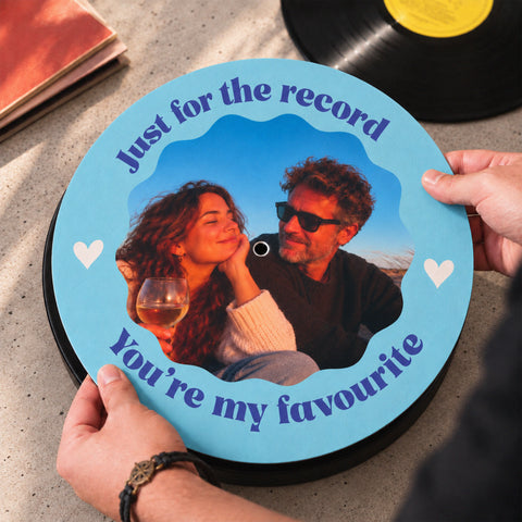 Personalised Couples Photo Music Slipmat