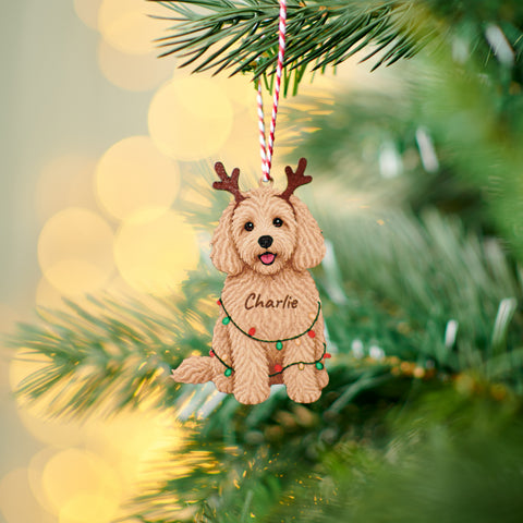 Personalised Cockapoo Christmas Decoration