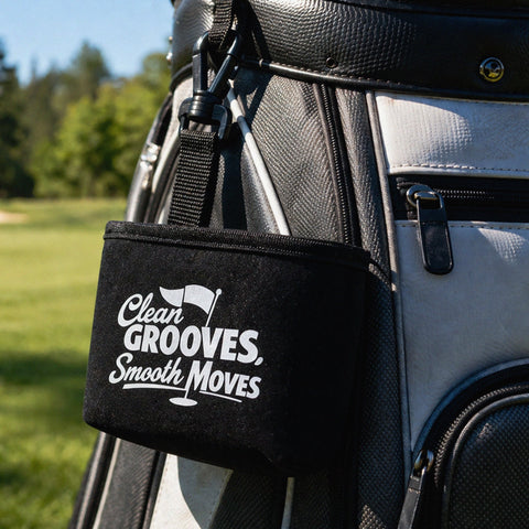 'Clean Grooves, Smooth Moves' Golf Club Bag Cleaner