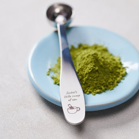 Personalised Metal Matcha Scoop