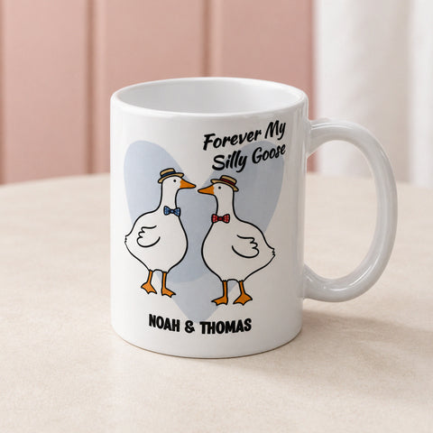 Personalised Couples Silly Goose Mug