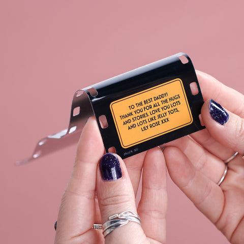Personalised Mini Metal Photo Reel Print