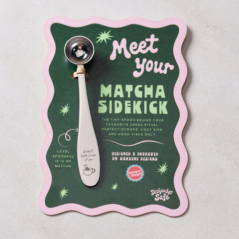 Personalised Metal Matcha Scoop