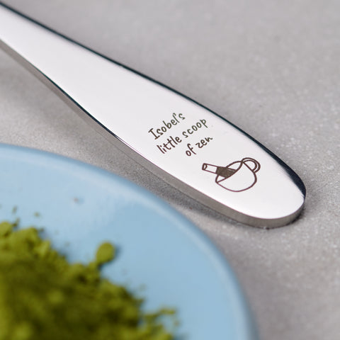 Personalised Metal Matcha Scoop