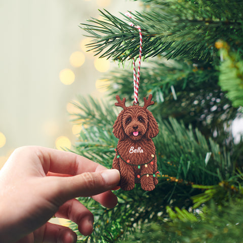 Personalised Cockapoo Christmas Decoration