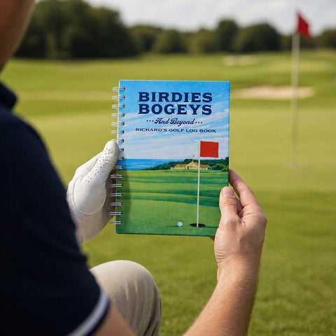 Personalised Golf Game Log Notebook
